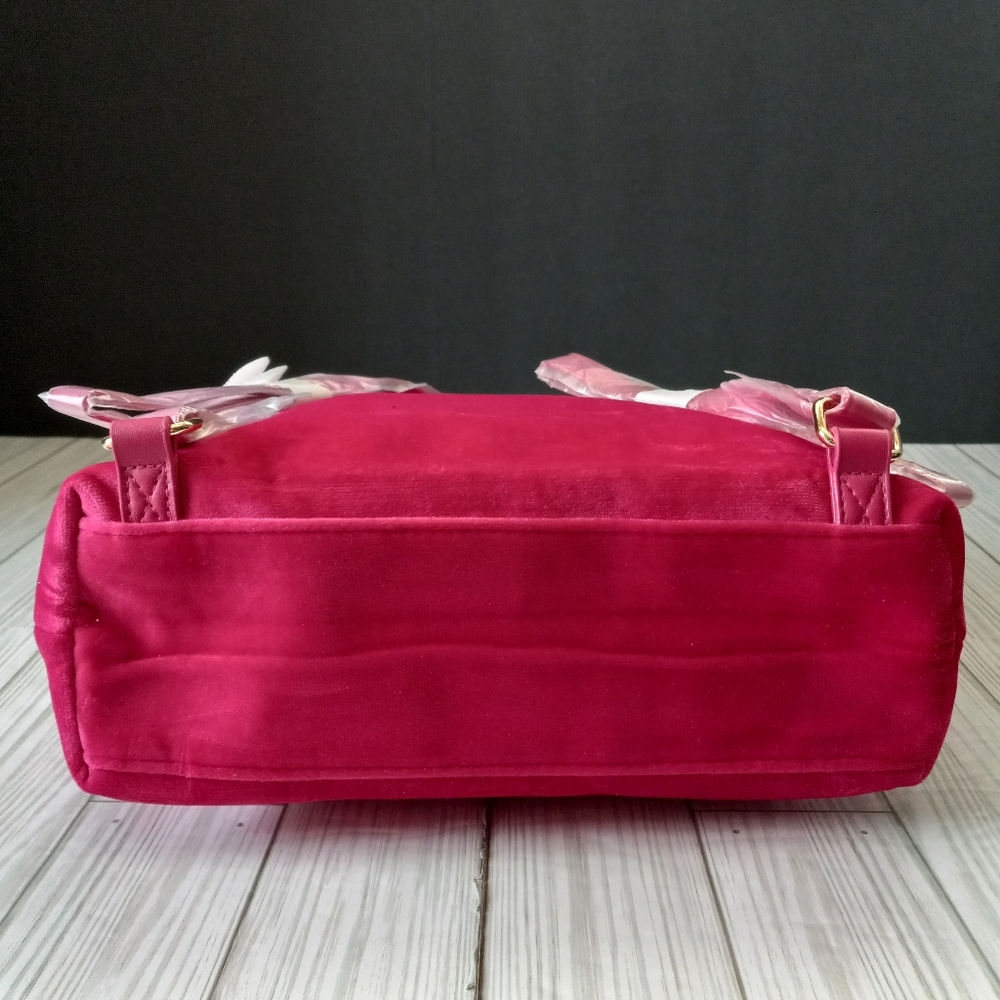 NEW Juicy Couture Pink Velvet Mini Backpack - Picture 4 of 9